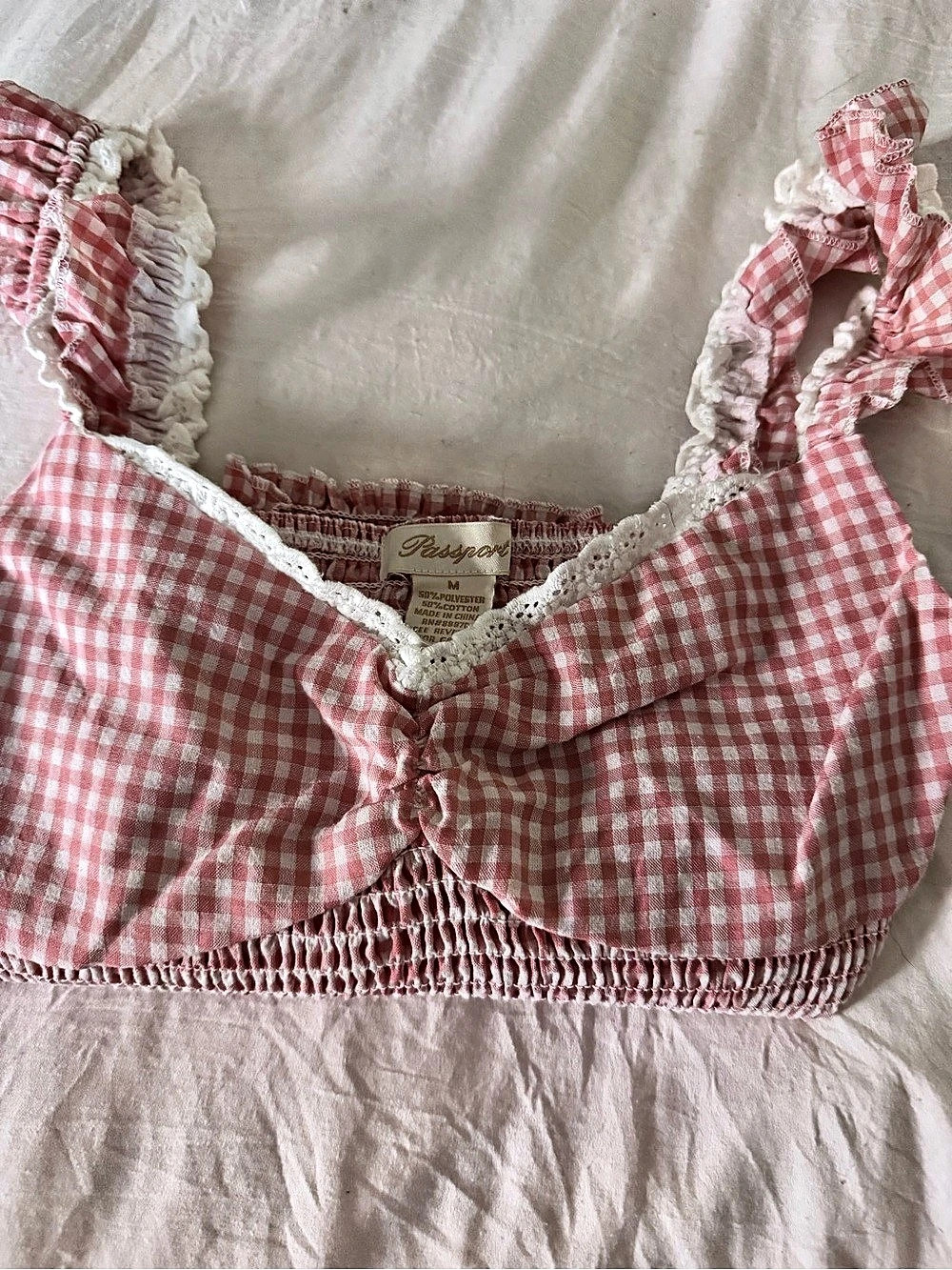 Medium Passport Pink Ruffle Top - Picture 2 of 2